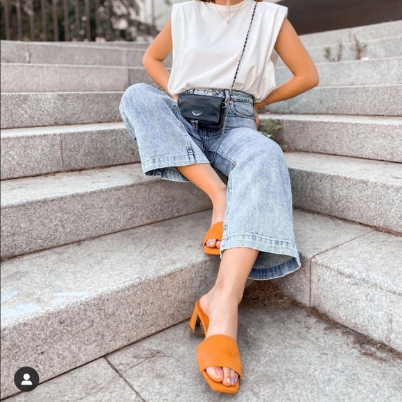 Mango Shoes - Heeled leather sandals bloggers favorite